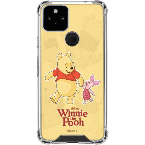 Disney Winnie the Pooh and Piglet Google Pixel 5 Clear Case
